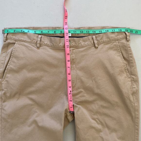 Peter Millar Pants Mens 38 Beige Chino Flat Front Athleisure Basic Casual - Picture 6 of 7